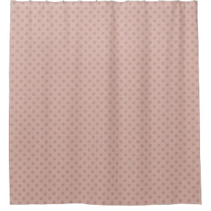 Taupe brumeux/pois rose rideau de douche