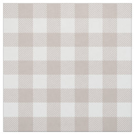 Taupe Buffalo Kariert Stoff