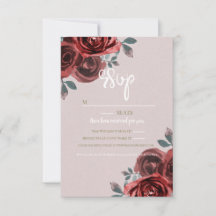 Taupe Burgundy Rose Grüne Hochzeit
