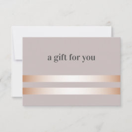 Taupe | Carte cadeau Rose Gold Elegant