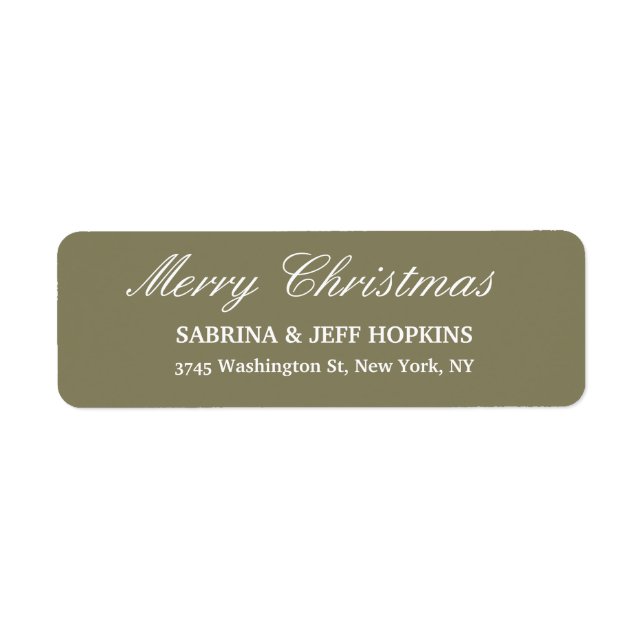 Taupe Color Frohe Weihnachtsnachrichten Familienbl (Vorne)