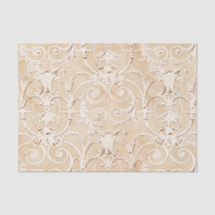 Taupe-Damast Seidenpapier