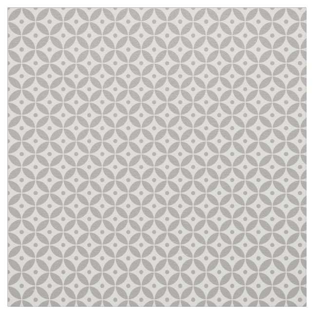 Taupe Geometric Circles Muster Shippo. Küste Stoff (Muster)