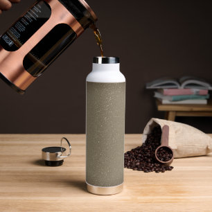 Taupe Glitzer Edelstahl Wasserflasche Trinkflasche