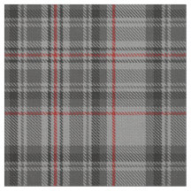 Taupe Gray Red Black Tartan Kariert