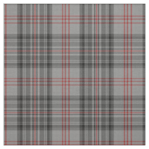 Taupe Gray Red Black Tartan Kariert Stoff