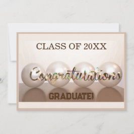 Taupe Herzlichen Glückwunsch Graduate Abschluss Ba Einladung