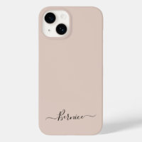 Taupe Neutral Simple Minimalistisch Script Individ