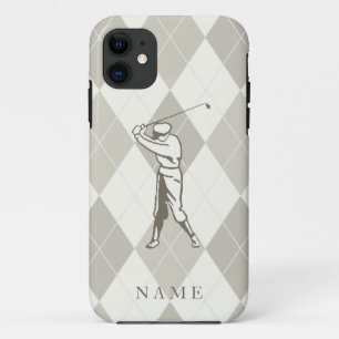Taupe Raute Muster, Personalisiert Golf title_seo2