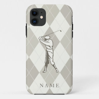 Taupe Raute Muster, Personalisiert Golf title_seo2