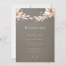 Taupe Rosa Blütenhochzeit