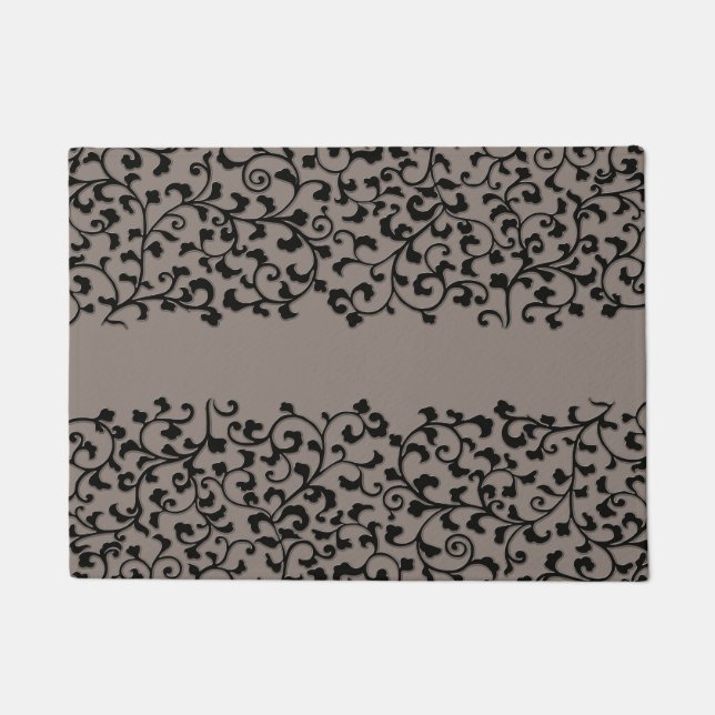 Taupe-Schmiedeeisen Fußmatte (Vorderseite)