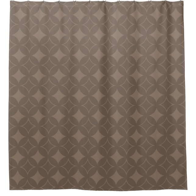 Taupe Shippo Duschvorhang (Vorderseite)