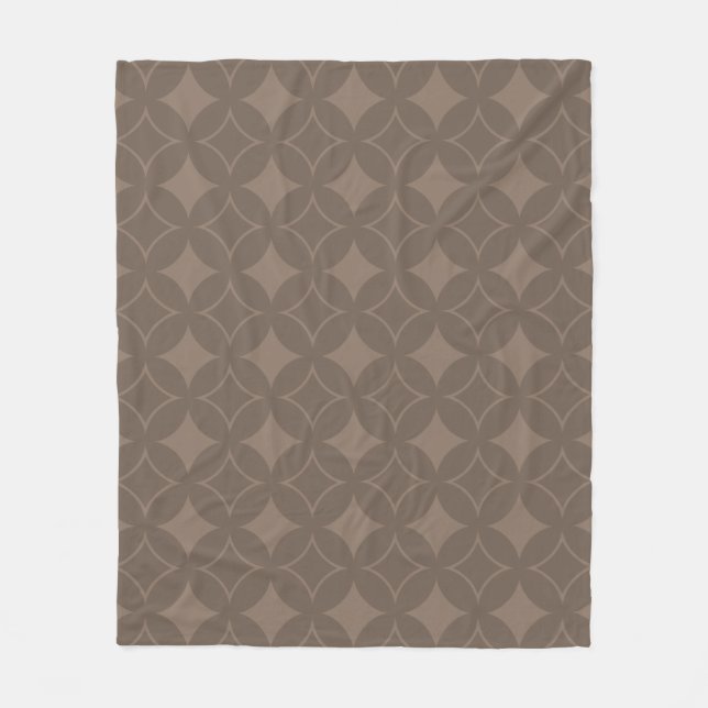 Taupe Shippo Fleecedecke (Vorderseite)