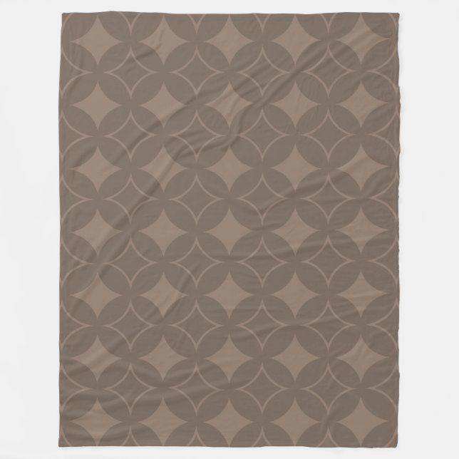 Taupe Shippo Fleecedecke (Vorderseite)