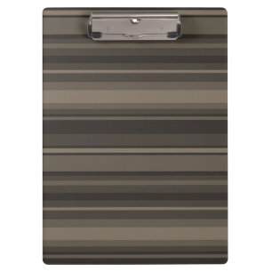 Taupe Streifen Klemmbrett