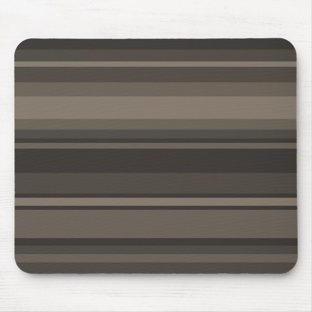 Taupe Streifen Mousepad (Vorne)