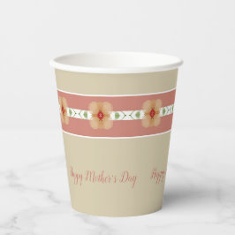 Taupe und Orange Pappbecher