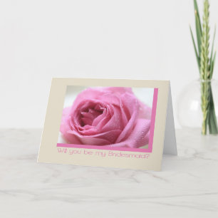 Taupink-Rosa-Bridesmaid Einladung