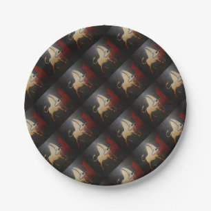 Taurean Bulls Abstrakte Kunst Pappteller