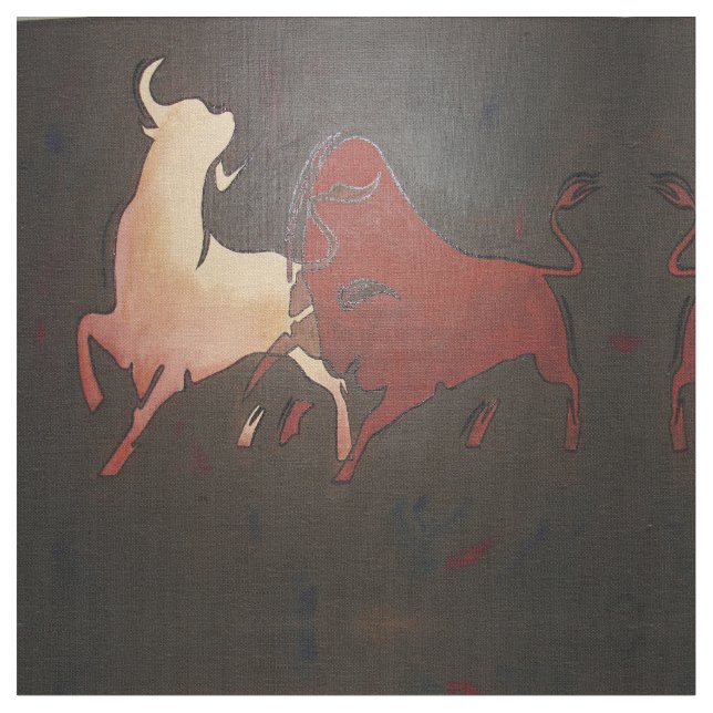 Taurean Bulls Art Stoff (Nahaufnahme)