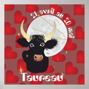 Taureau 21 avril au 20 mai Posters Poster
