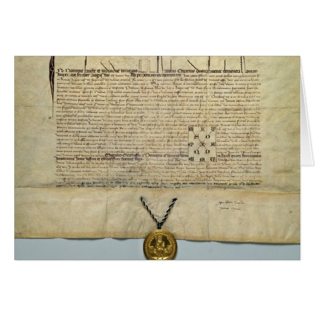 Taureau d'empereur romain saint de Charles IV (Devant horizontal)