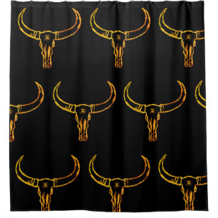 Taureau d'or Rideau de douche