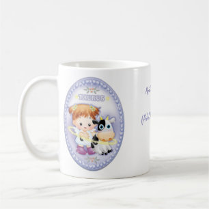Taureau - tasse personnalisée de zodiaque