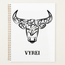 Taureau tribal noir et blanc / Ox