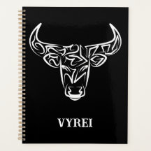 Taureau tribal noir et blanc / Ox