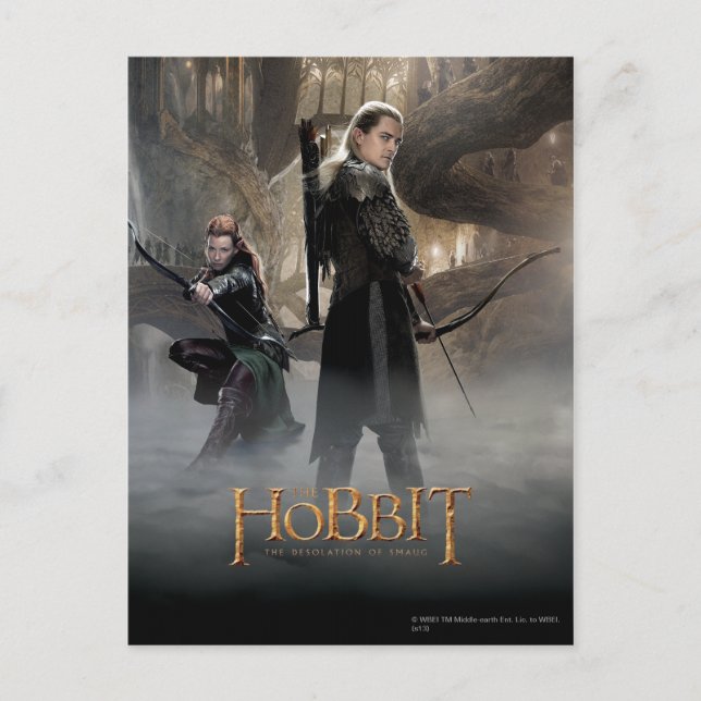 TAURIEL™ and LEGOLAS GREENLEAF™ Movie Poster 2 Postkarte (Vorderseite)