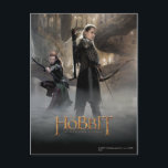 TAURIEL™ and LEGOLAS GREENLEAF™ Movie Poster 2 Postkarte<br><div class="desc">Hobbit: Desolation von Smaug</div>