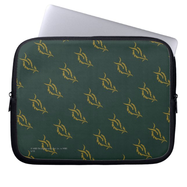 TAURIEL™ Blumensymbol Laptopschutzhülle (Vorderseite)