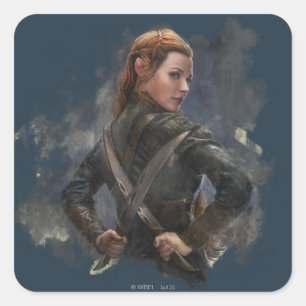 TAURIEL™ Sketch Quadratischer Aufkleber