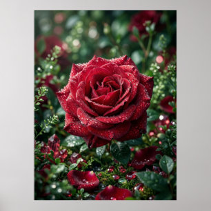 Taurose Luxus-Makroblüte Poster