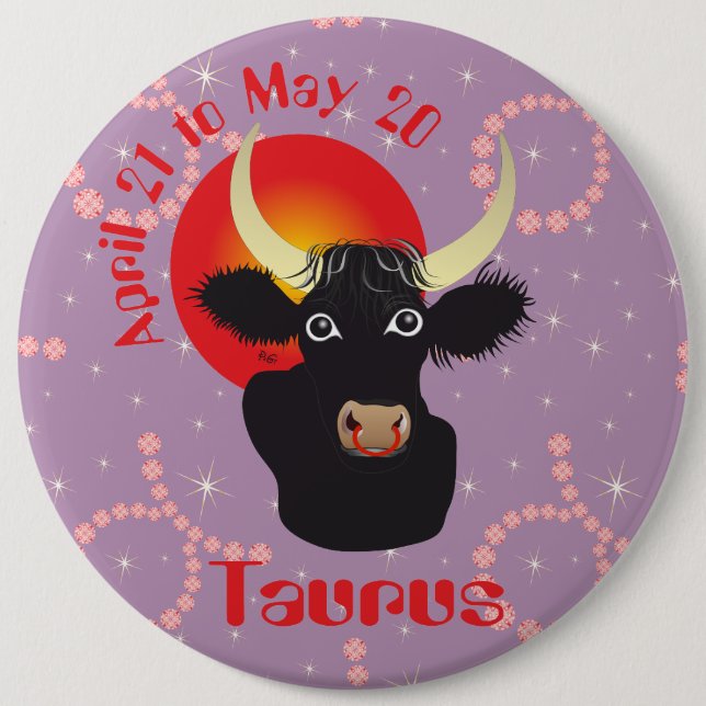 Taurus 21. April bis 20. Mai Button (Vorderseite)