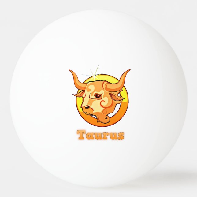 Taurus-Abbildung Tischtennisball (Vorderseite)