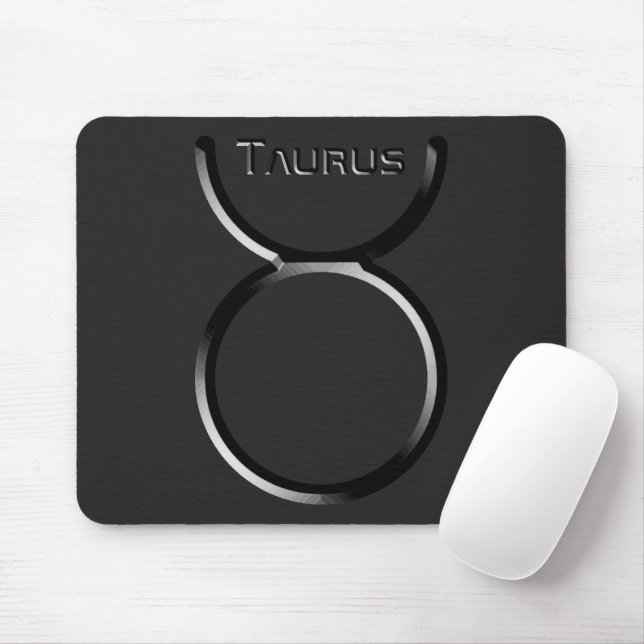 TAURUS, Abstract Design of the Zodiac Sign, Mousepad (Mit Mouse)