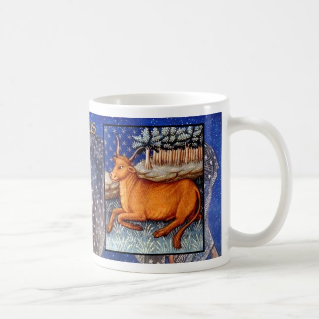 Taurus Ancient Zodiac Sign Astrologie Kaffee Cup Kaffeetasse (Rechts)