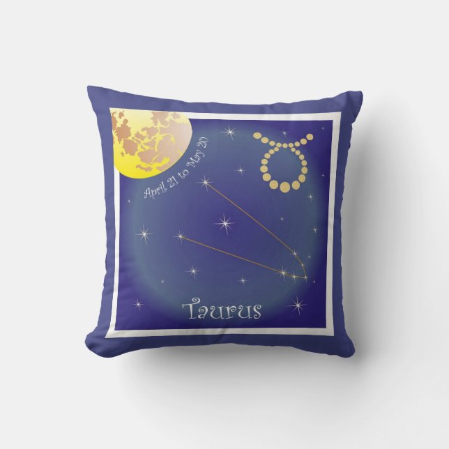 Taurus April 21 to May 20 Kissen (Vorderseite)
