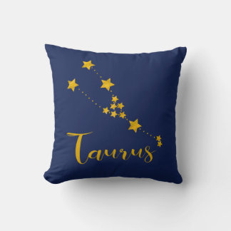 Taurus Astrologie mit Sternkonstellation Kissen