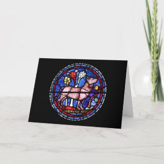 Taurus Astrology Bleiglas Windows - Gruß Karte