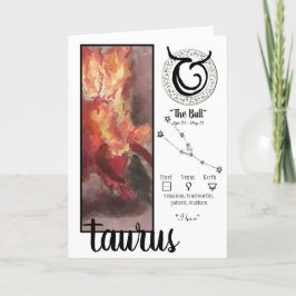 Taurus Birthday Card Karte