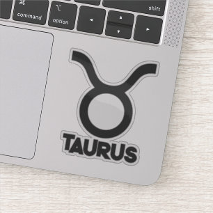 Taurus Bold Zodiac Sign Horoskop Benutzerdefiniert Aufkleber