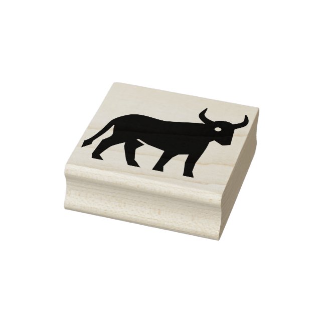 Taurus bull art Briefmarke Gummistempel (Stempel)