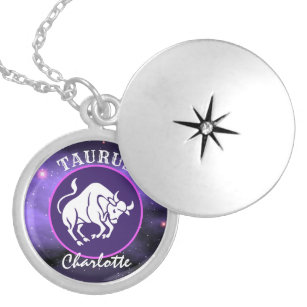 Taurus Bull Birth Sign Niedlich Zodiac Personalisi Medaillon