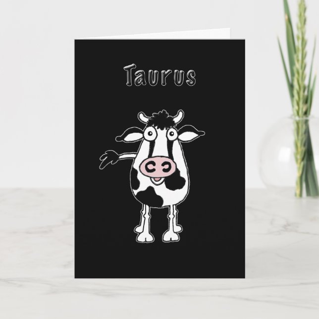 Taurus Bull Birthday Card Karte (Vorderseite)