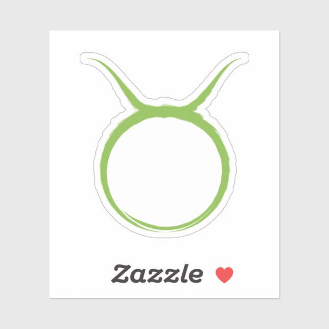 TAURUS Bull Green Astrologie April Mai Zodiac Sign Aufkleber (Blatt)