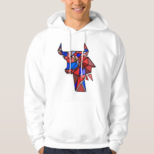Taurus Bull Icon – Powerful Zodiac Identity Hoodie (Vorderseite)